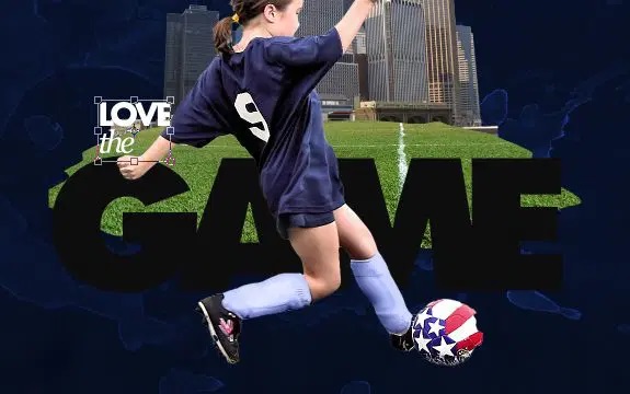 آمورش طراحی پس زمینه ورزشی در فتوشاپ